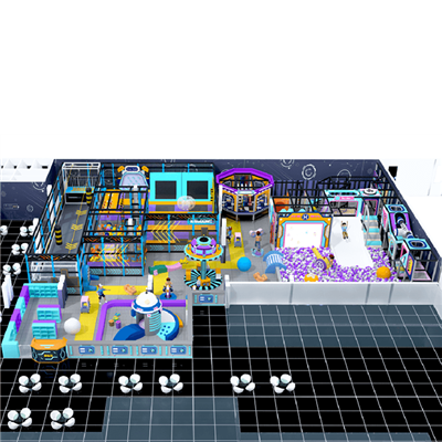 공간 테마 실내 놀이터 디자인